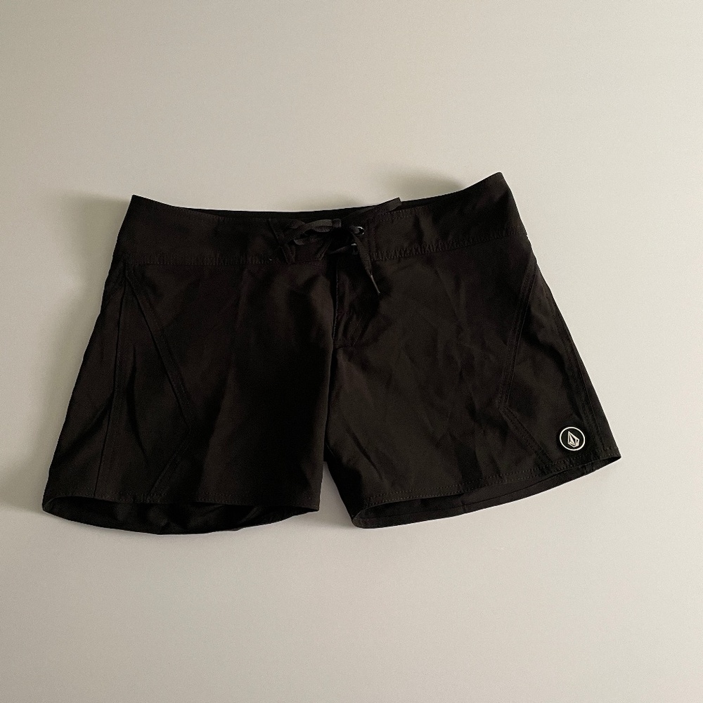 Volcom black swim board shorts